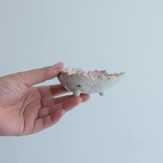 【WEB限定】うのふ 葉型珍味 ピンク -器市-