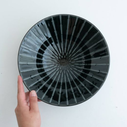 【WEB限定】Focus 黒 輪二重8寸深鉢 -器市-