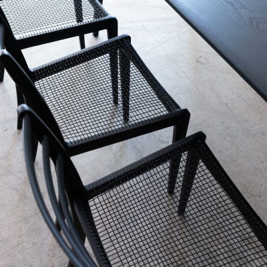 ［現品SALE］ELEGANCE ダイニング7点セット テーブル180/ チェア×6 ホワイトアッシュ材 Black