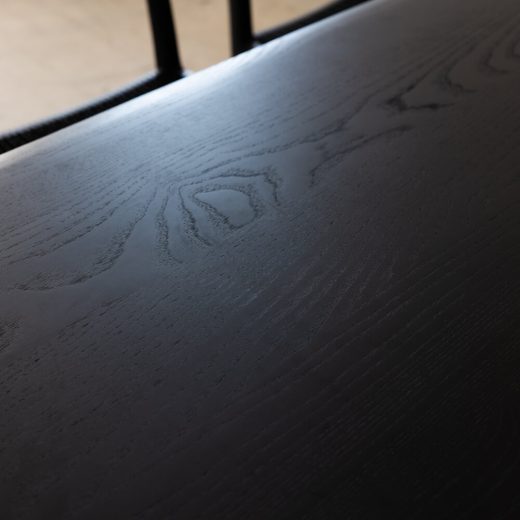 ［現品SALE］ELEGANCE ダイニング7点セット テーブル180/ チェア×6 ホワイトアッシュ材 Black