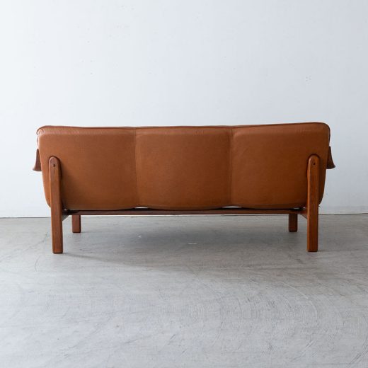 ［アップサイクル品］ BERG FURNITURE 3Pソファ 本革