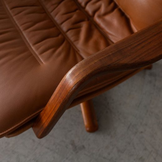 ［アップサイクル品］ BERG FURNITURE 1Pソファ 本革 B