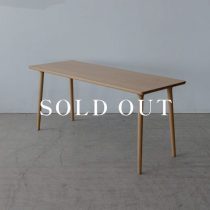 アウトレット家具の［数量限定］BRIDGE_SPECIALIST カスタマイズテーブルW1600×D600［NA］ホワイトオーク材 - オイル仕上げ 売り切れ