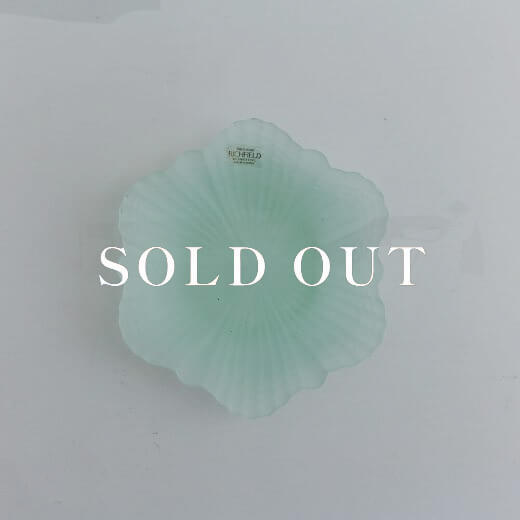 デッドストックのフロストガラス 結晶皿 MI 売り切れ