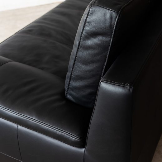 ［現品SALE］SALSA ソファ W2000 ハイバック 本革ブラック（SA）LS74102A-PD6S2-20