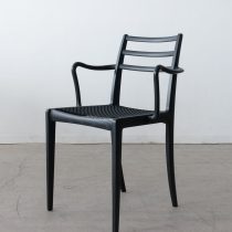 ［現品SALE］ELEGANCE ダイニングアームチェア（BK）