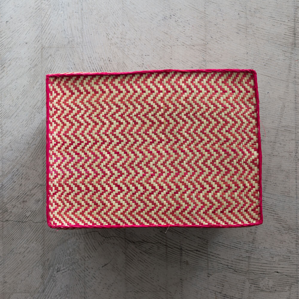 チヒ カラフル長方形箱 (蓋付) 特大【C】