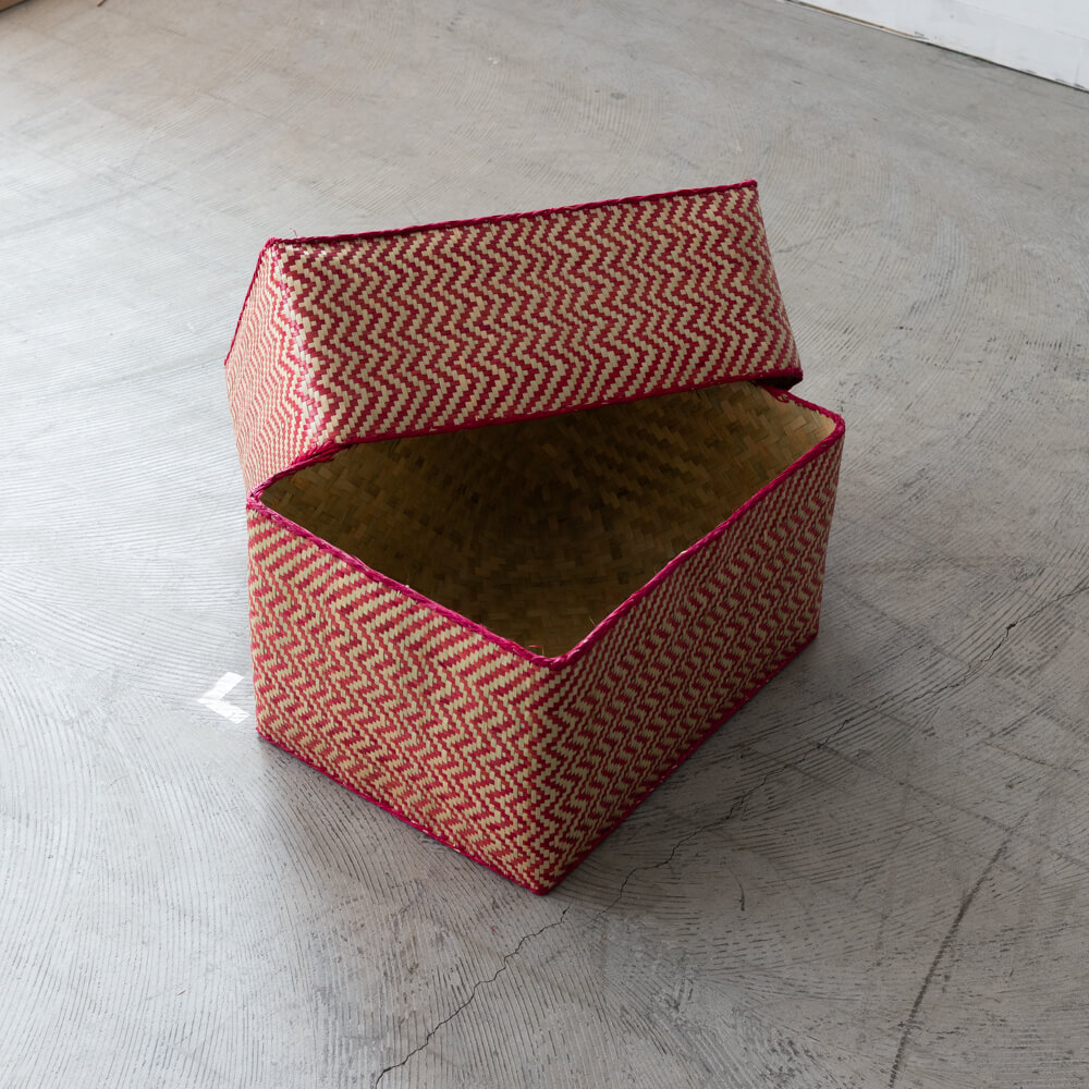 チヒ カラフル長方形箱 (蓋付) 特大【C】