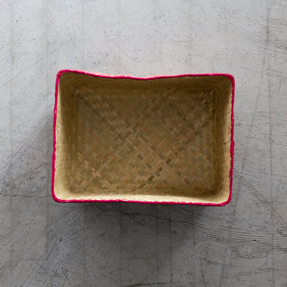 チヒ カラフル長方形箱 (蓋付) 特大【C】