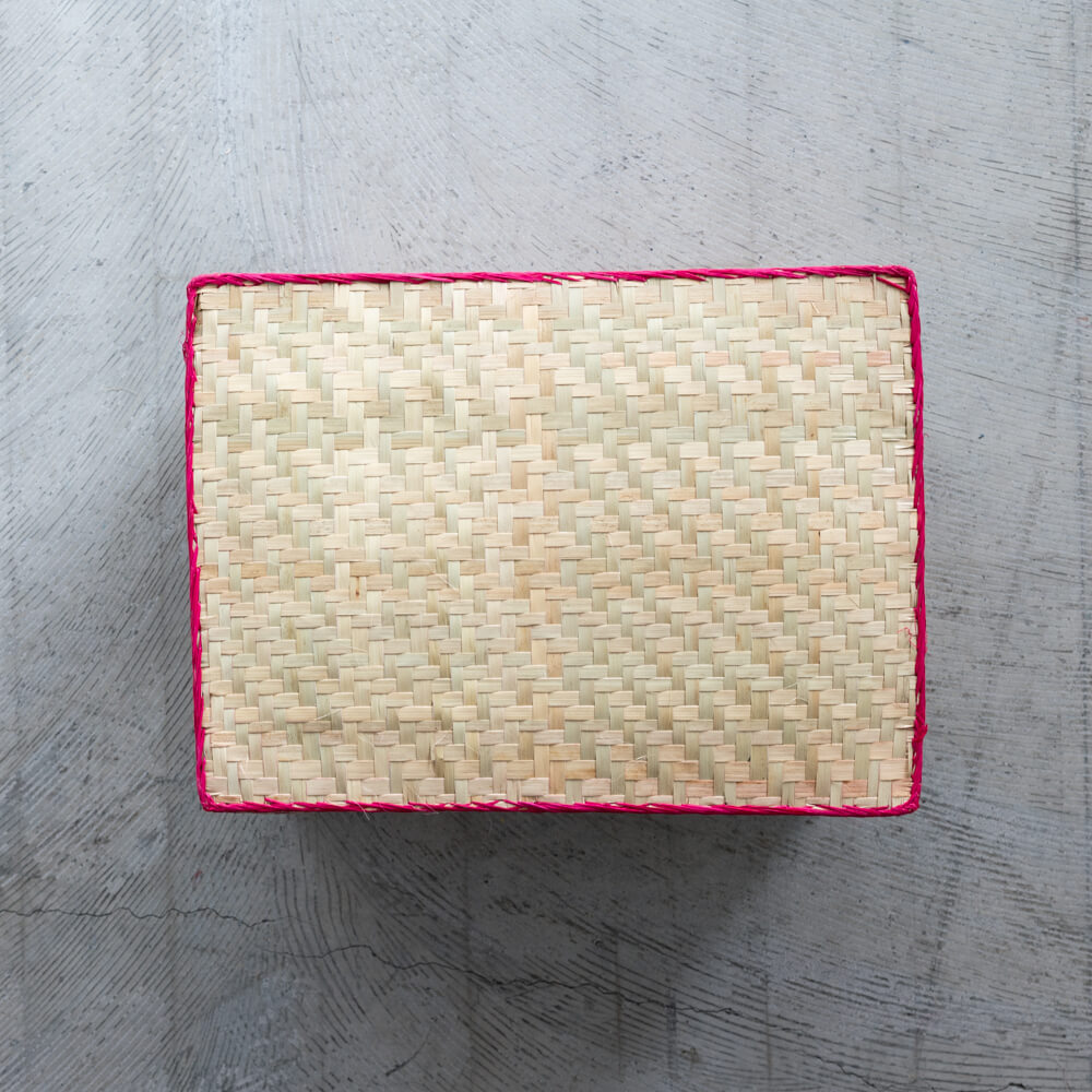 チヒ カラフル長方形箱 (蓋付) 特大【C】