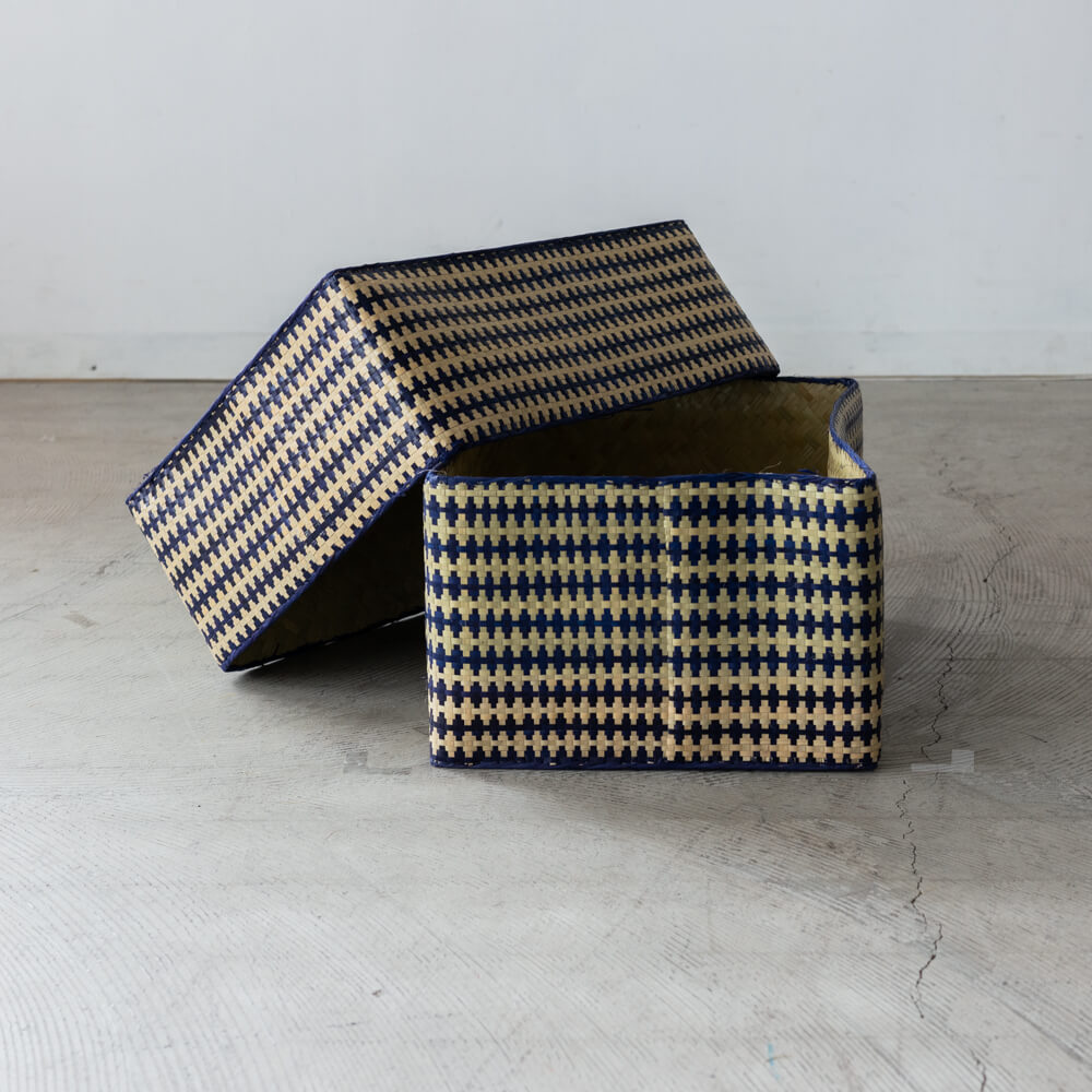 チヒ カラフル長方形箱 (蓋付) 特大【I】