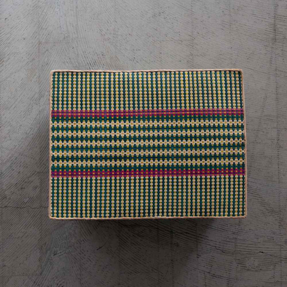 チヒ カラフル長方形箱 (蓋付) 特大【J】