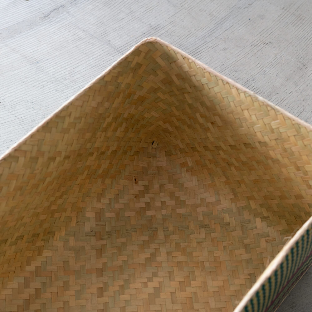 チヒ カラフル長方形箱 (蓋付) 特大【J】