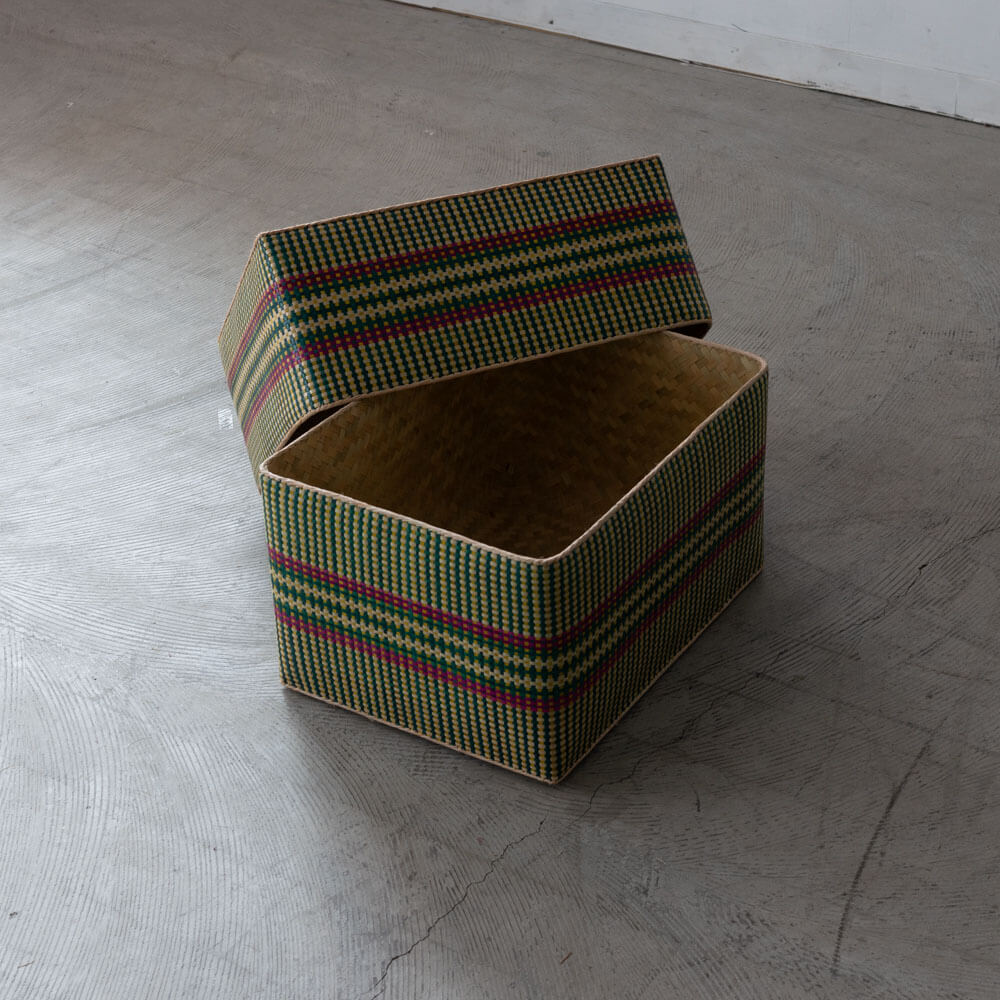 チヒ カラフル長方形箱 (蓋付) 特大【J】