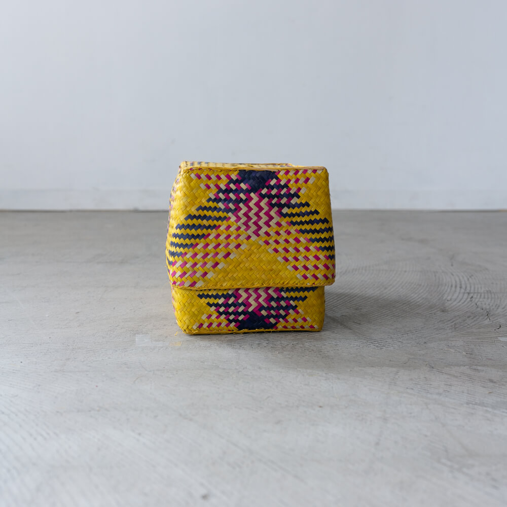 チヒ カラフル長方形箱 (蓋付) M【E】