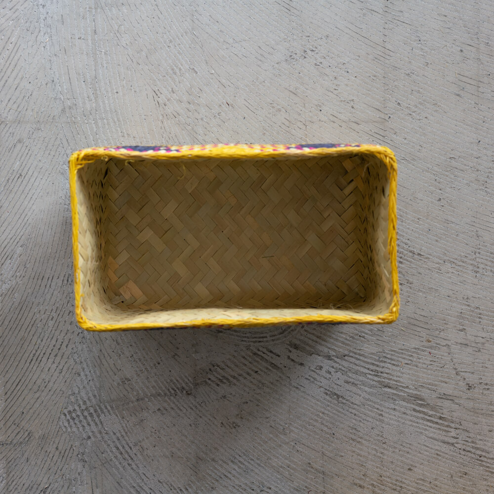 チヒ カラフル長方形箱 (蓋付) M【E】