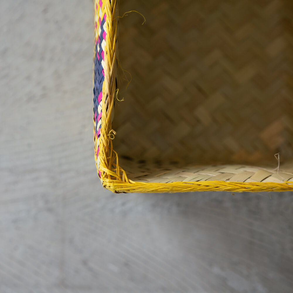 チヒ カラフル長方形箱 (蓋付) M【E】