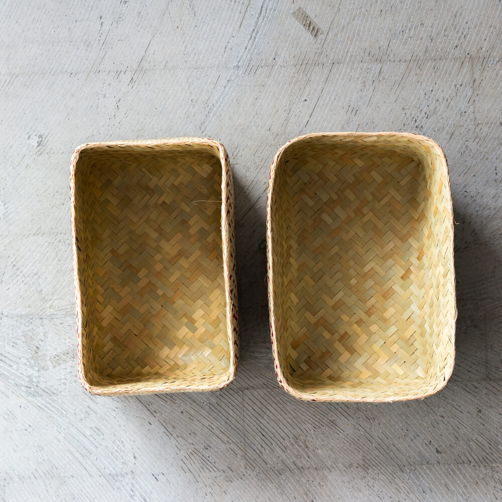 チヒ カラフル長方形箱 (蓋付) M【C】