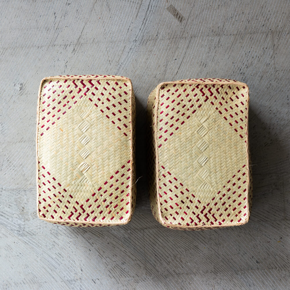 チヒ カラフル長方形箱 (蓋付) M【C】