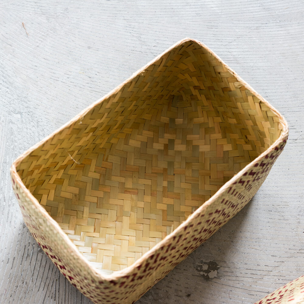 チヒ カラフル長方形箱 (蓋付) M【C】