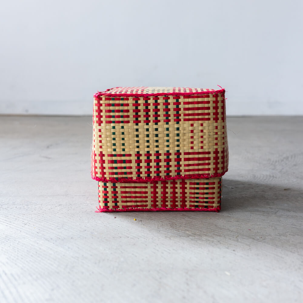 チヒ カラフル長方形箱 (蓋付) M【G】