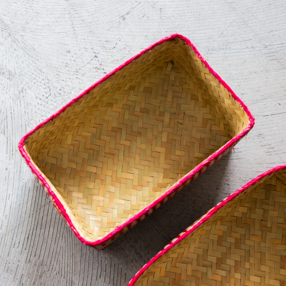 チヒ カラフル長方形箱 (蓋付) M【G】