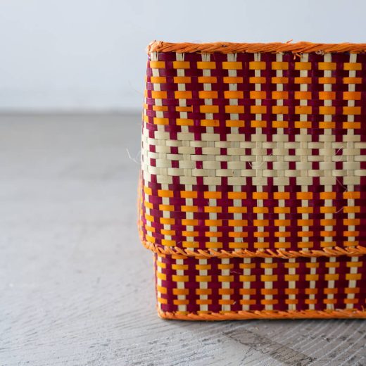 チヒ カラフル長方形箱 (蓋付) M【I】