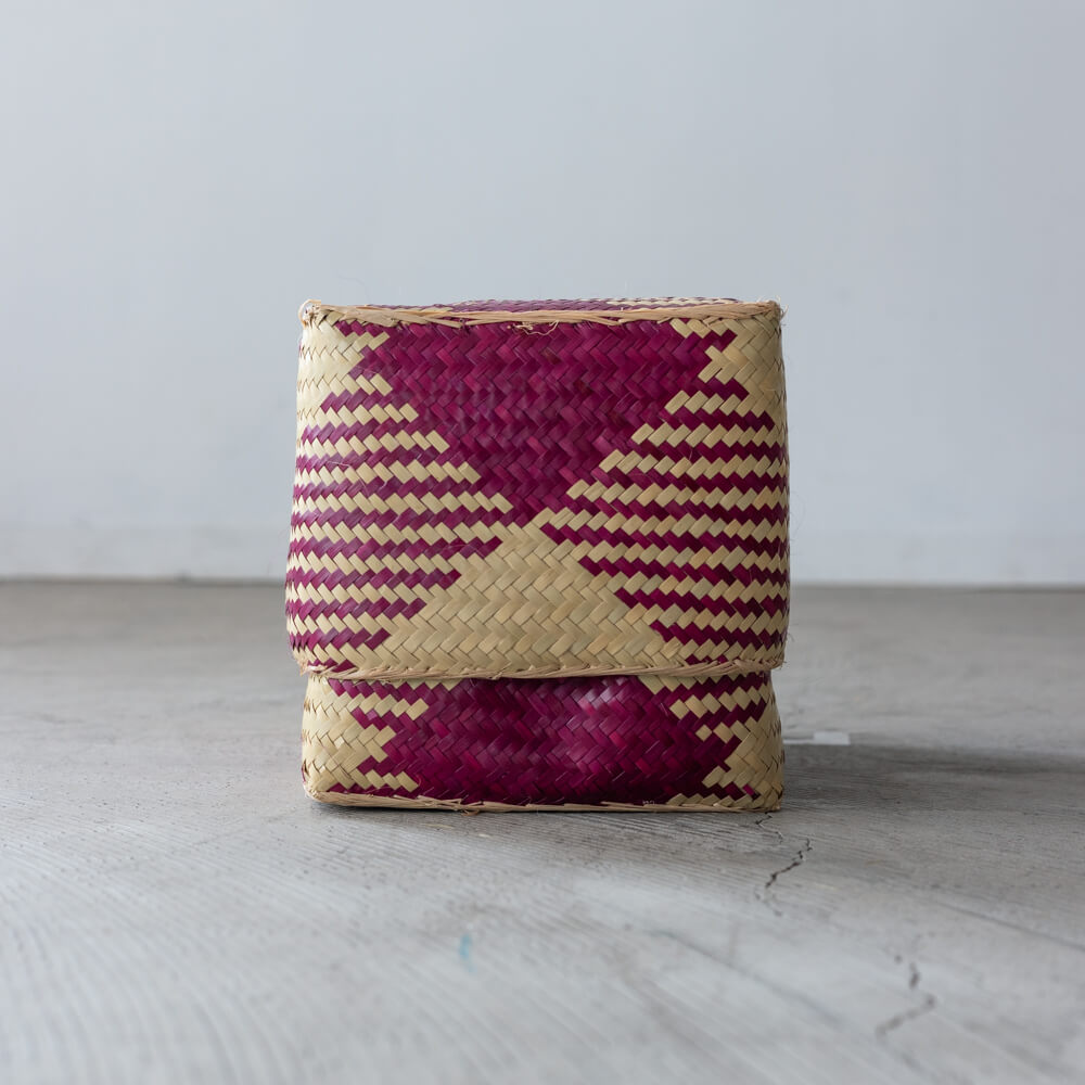 チヒ カラフル長方形箱 (蓋付) M【J】