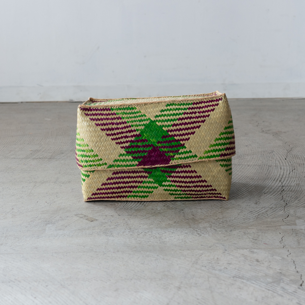 チヒ カラフル長方形箱 (蓋付) M【B】