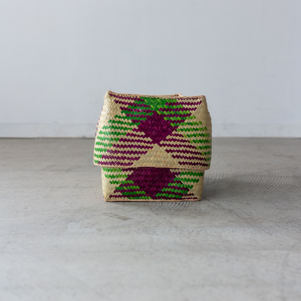 チヒ カラフル長方形箱 (蓋付) M【B】