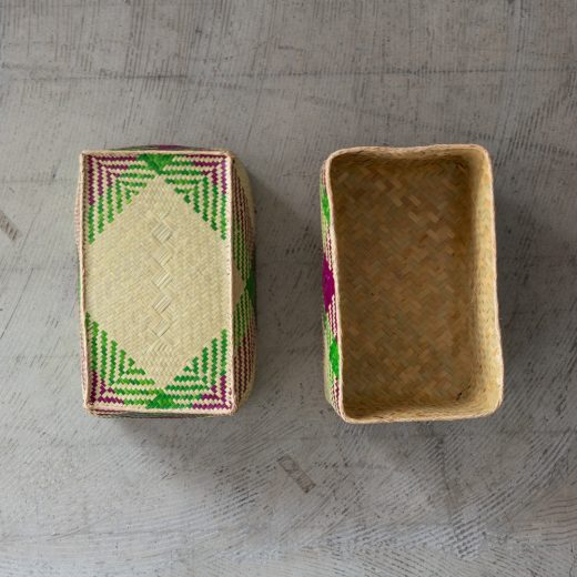 チヒ カラフル長方形箱 (蓋付) M【B】