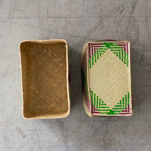 チヒ カラフル長方形箱 (蓋付) M【B】