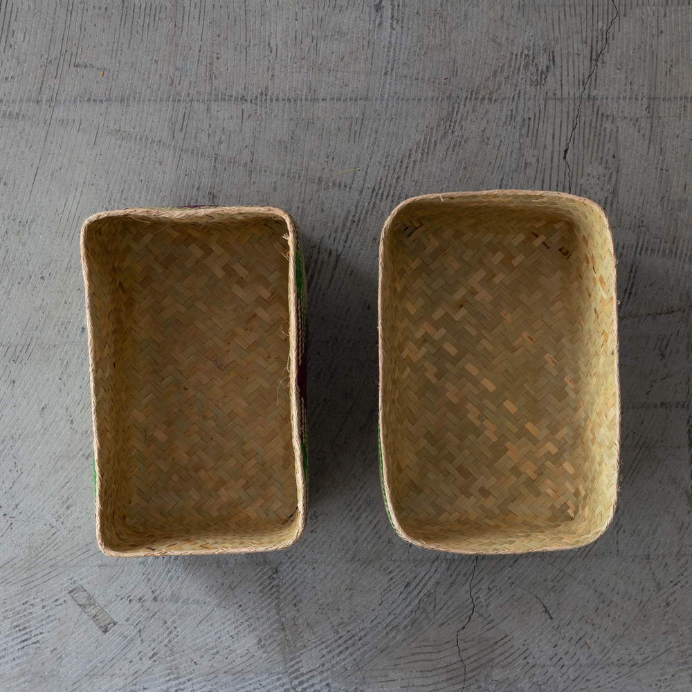 チヒ カラフル長方形箱 (蓋付) M【B】