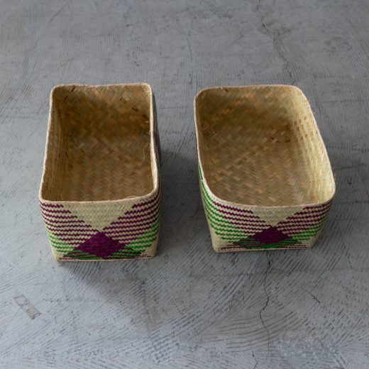 チヒ カラフル長方形箱 (蓋付) M【B】