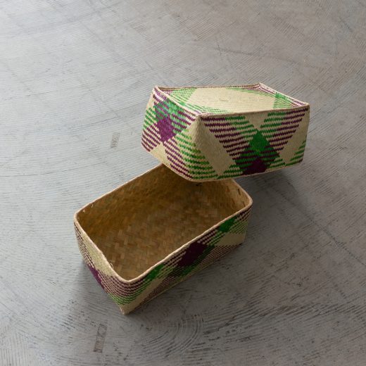 チヒ カラフル長方形箱 (蓋付) M【B】