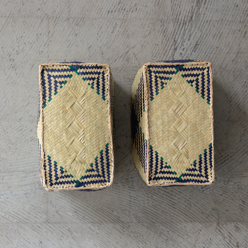 チヒ カラフル長方形箱 (蓋付) S 【F】