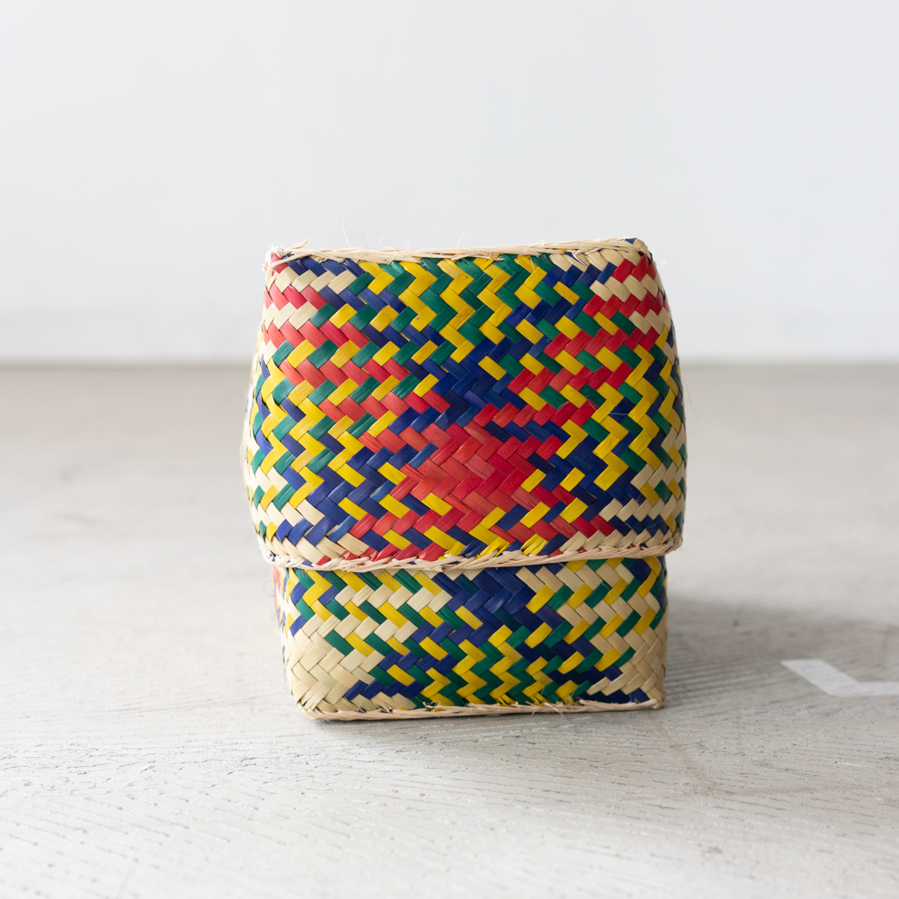 チヒ カラフル長方形箱 (蓋付) S 【E】