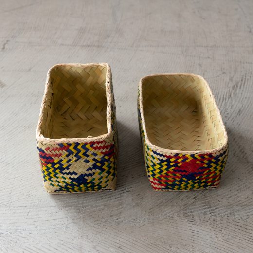 チヒ カラフル長方形箱 (蓋付) S 【E】