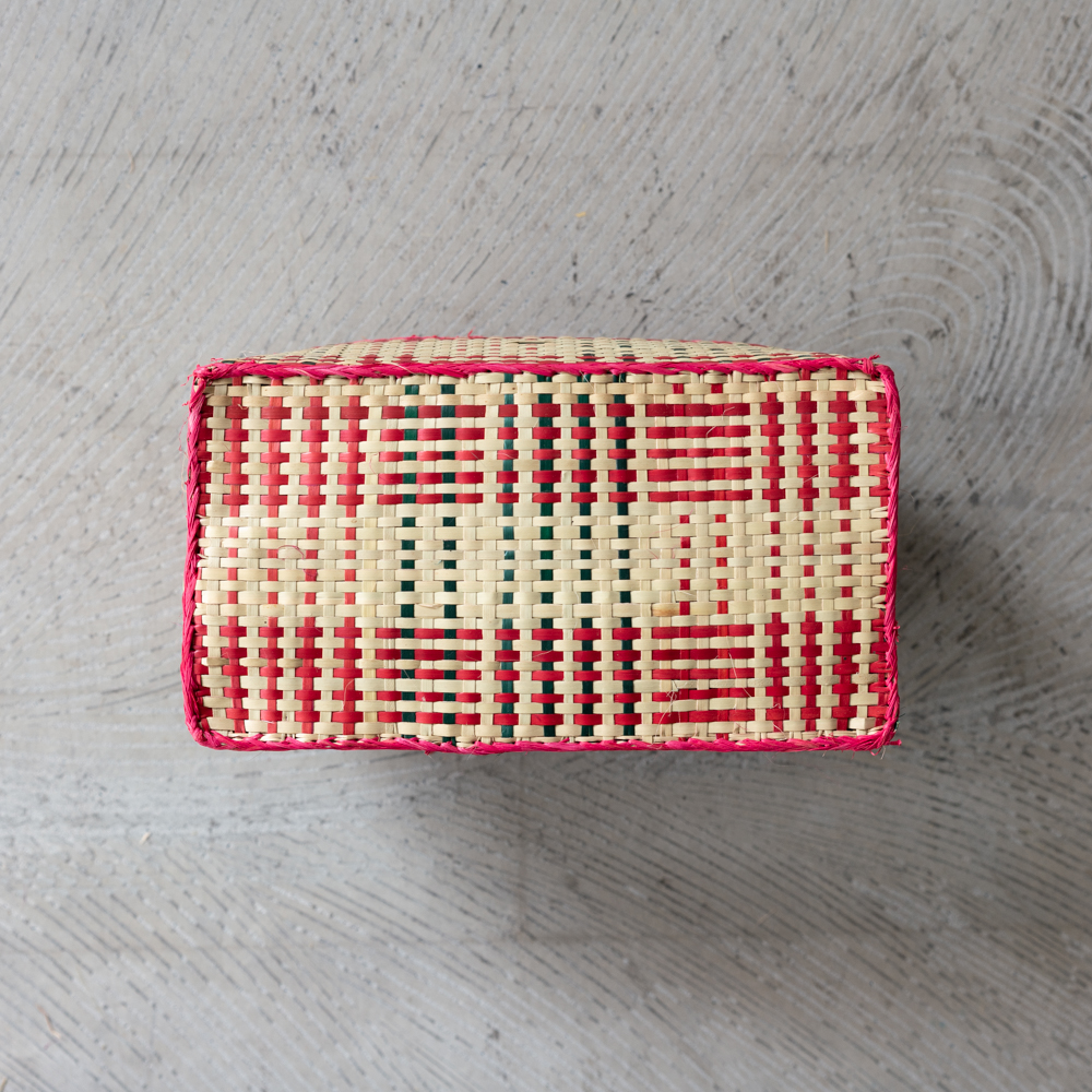 チヒ カラフル長方形箱 (蓋付) S 【D】