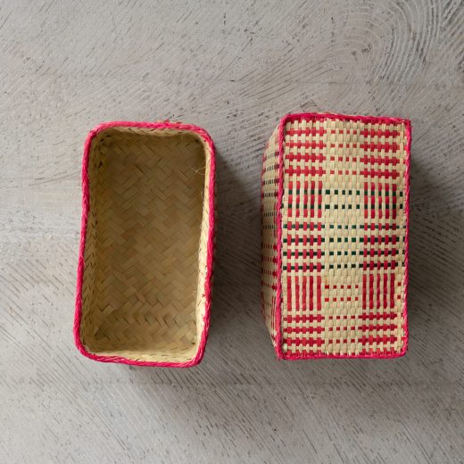 チヒ カラフル長方形箱 (蓋付) S 【D】