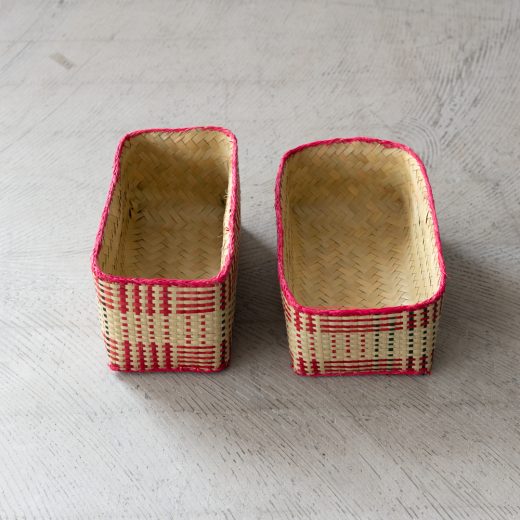 チヒ カラフル長方形箱 (蓋付) S 【D】