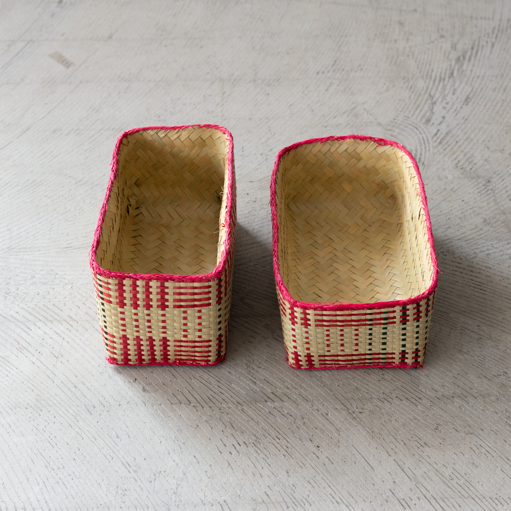 チヒ カラフル長方形箱 (蓋付) S 【D】