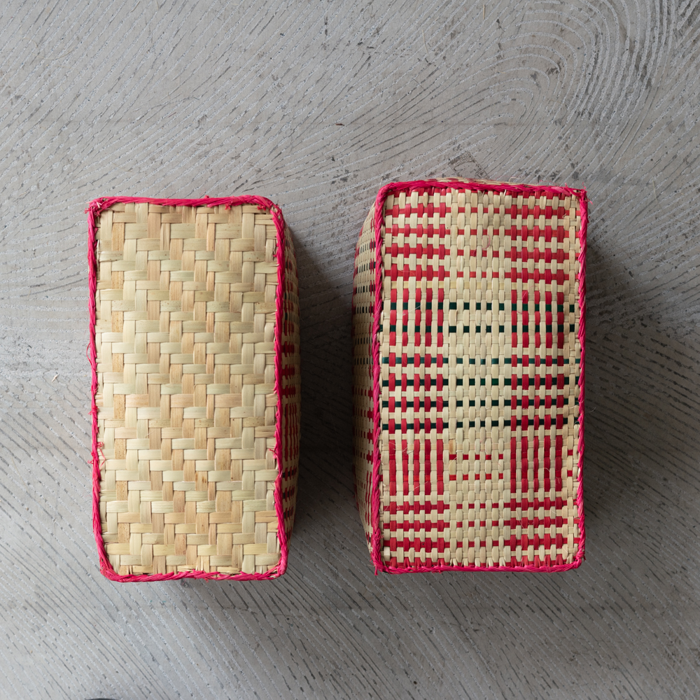 チヒ カラフル長方形箱 (蓋付) S 【D】