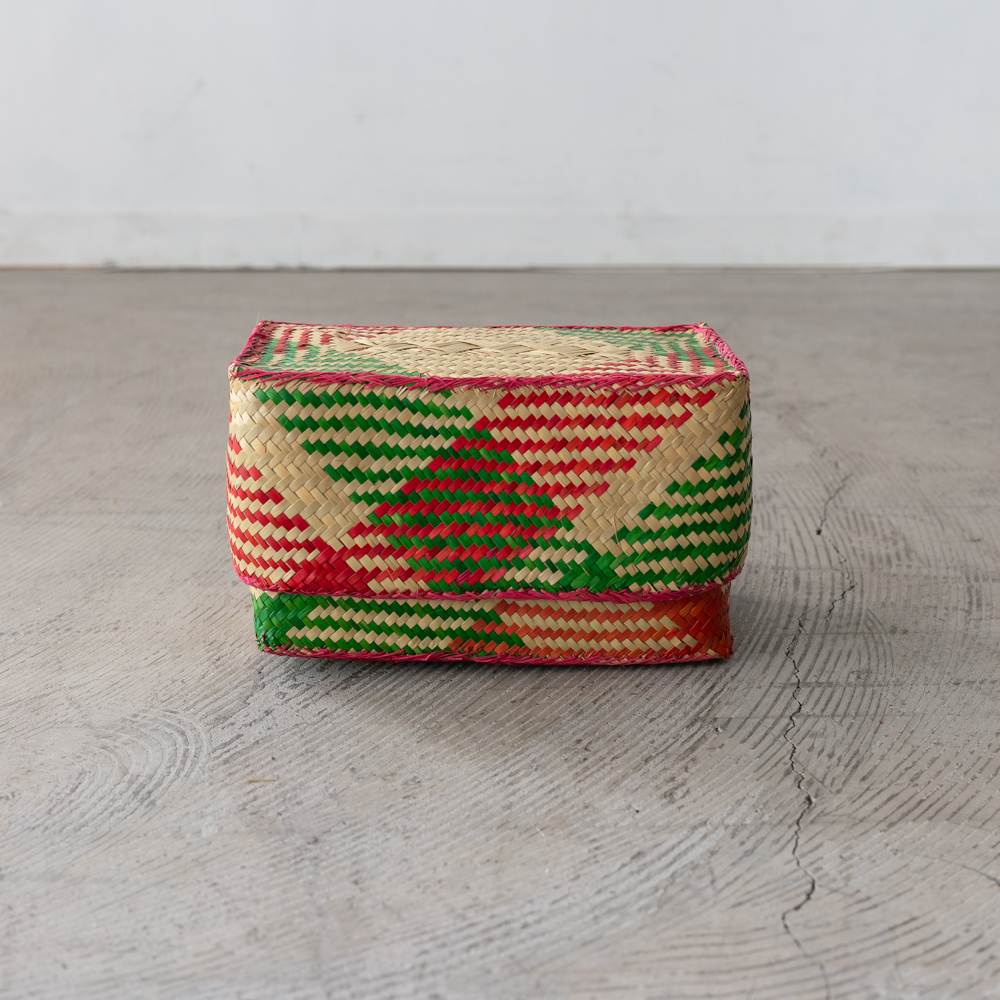 チヒ カラフル長方形箱 (蓋付) S 【H】