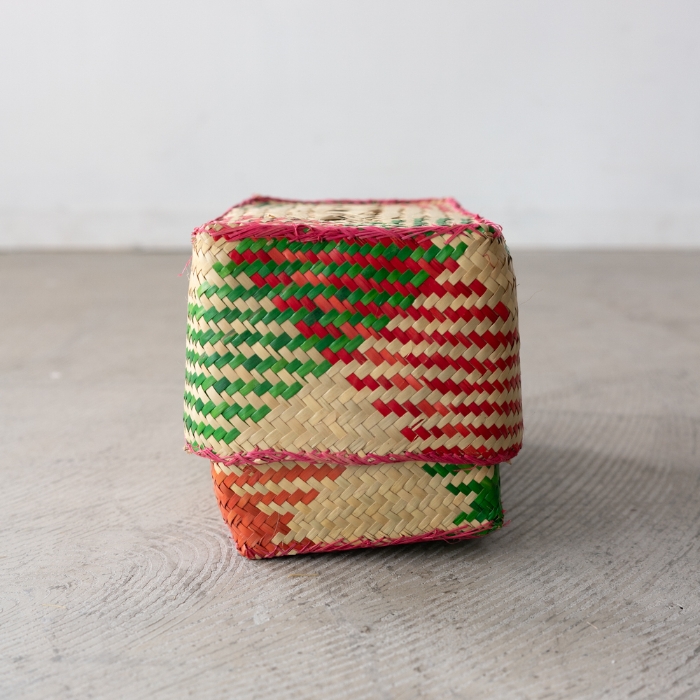 チヒ カラフル長方形箱 (蓋付) S 【H】