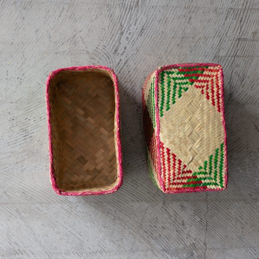 チヒ カラフル長方形箱 (蓋付) S 【H】