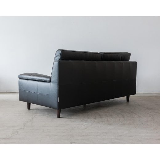 ［現品SALE］SALSA ソファ W2000 ハイバック 本革ブラック（SA）LS74102A-PD6S2-20