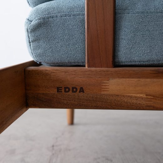 ［現品SALE］EDDA 3Pソファ ブルー LS30303