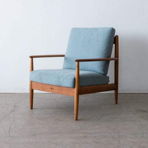 ［現品SALE］EDDA 1Pソファ ブルー LS30301A