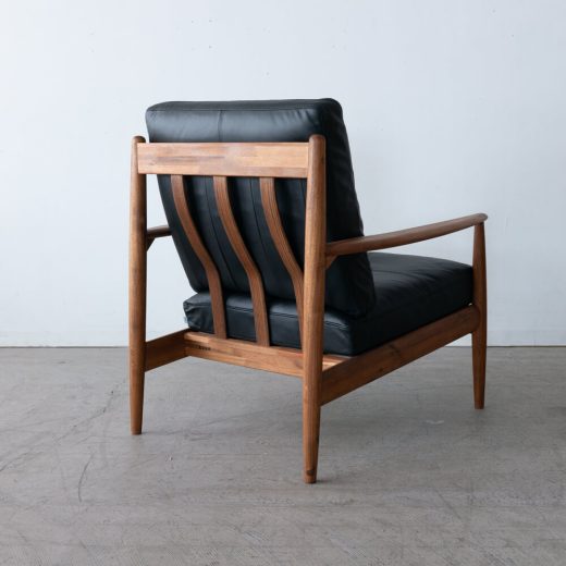 ［現品SALE］EDDA 1Pソファ S2レザー ブラック LS30301A